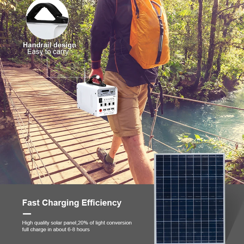 Alltop New Design Portable 3 Years Warranty Metal Pc 30w 40w 50w Home Solar Energy System