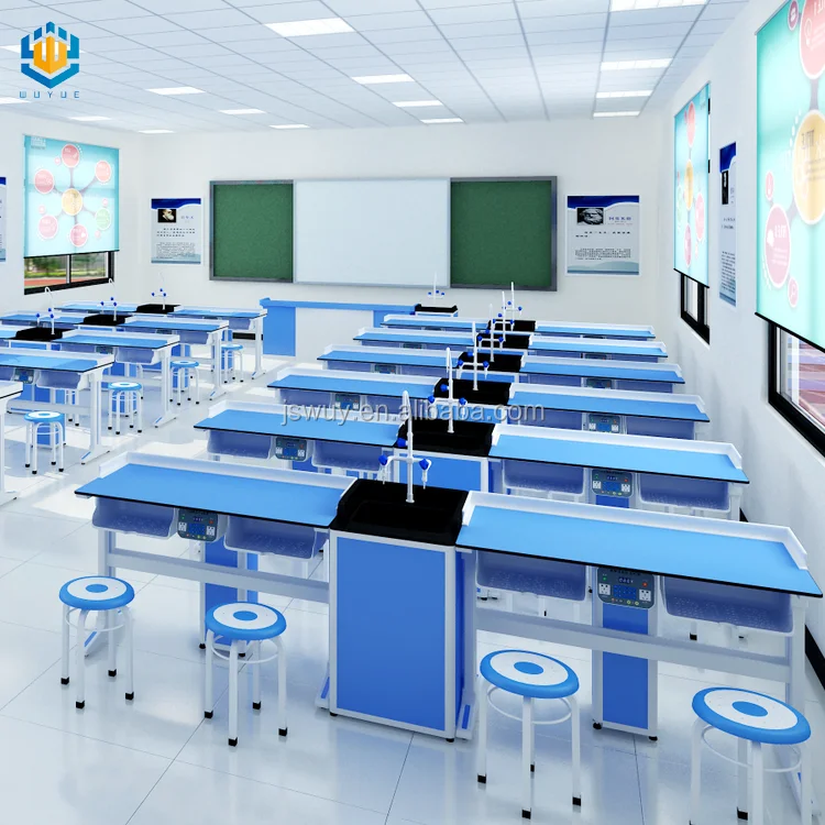 WUY OEM compact laminate Customized School Science Laboratory Bench Lab Table Medical Lab Equipment