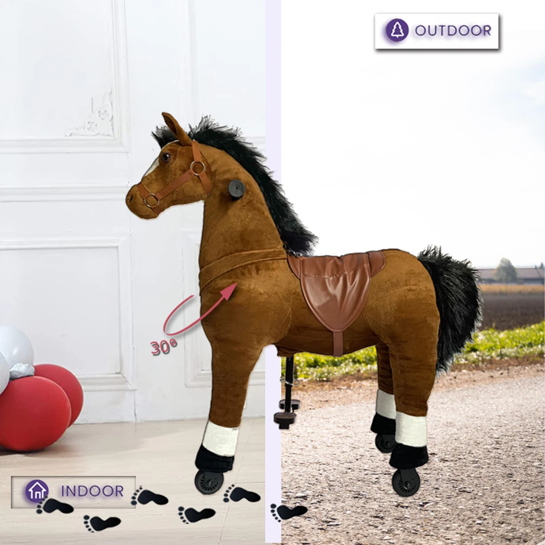 Kids Ride On Toys Animal For Kids Ride Horse, Walking Mechanical Horse Toys Moving Horse Toys for sale