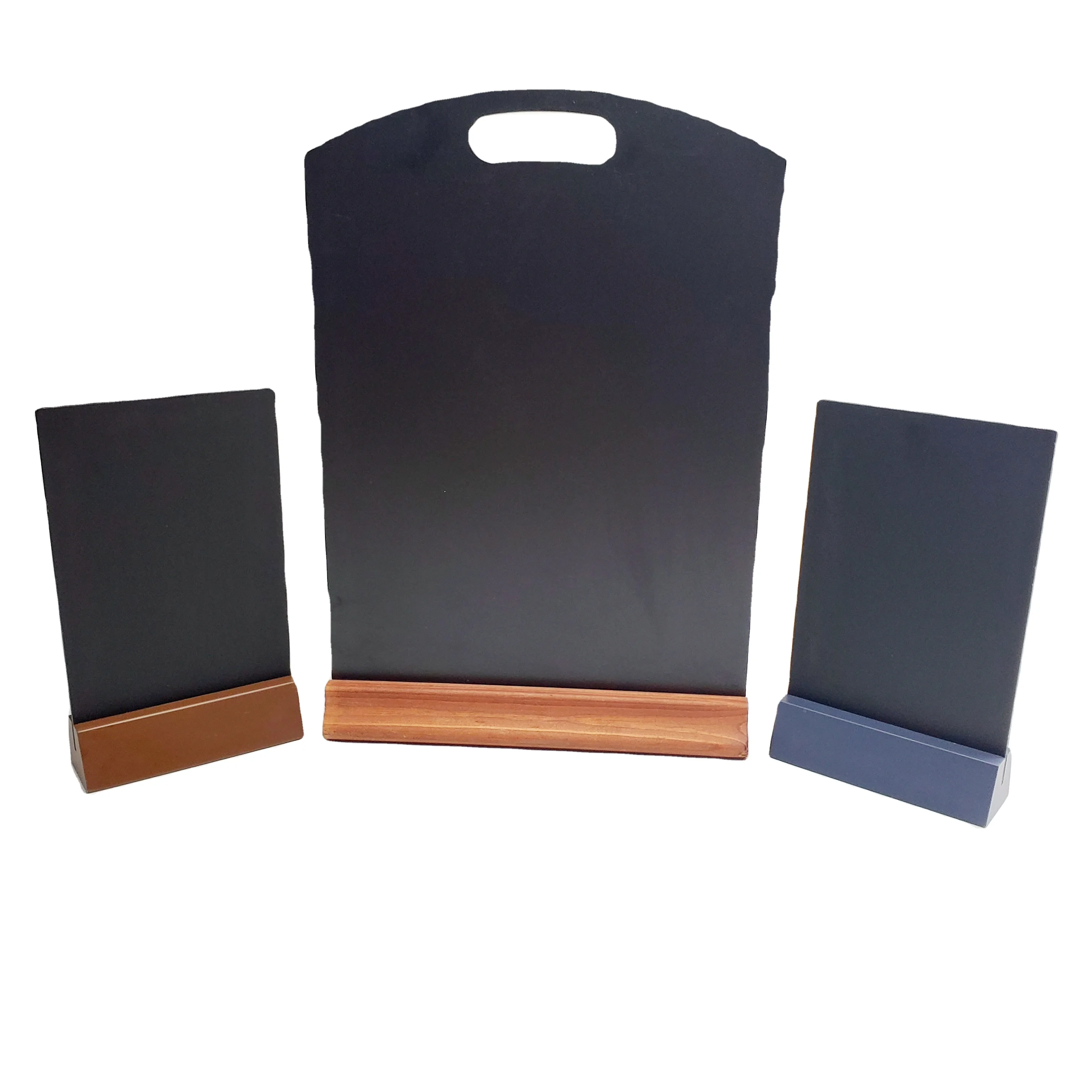 Set of Chalkboard Table Signs Wooden Chalkboard Sign with Base Stand Vintage Memo Blackboard Label Card for Table Numbers