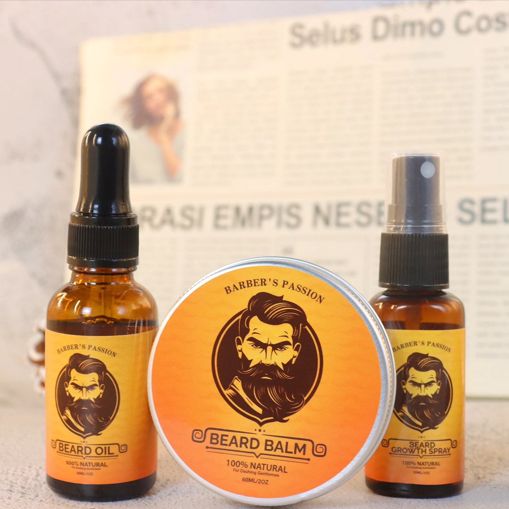 Private Label Men Beard Oil Scents Serum Private Label Beard Daily Care Set