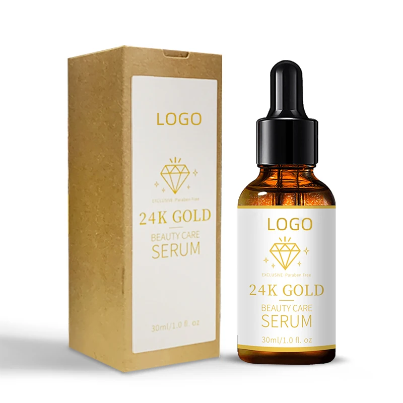 CKSINCE Brand Custom Wrinkle Recovery Activating 24K Gold Facial Serum Private Label Double Skin Care Face Serum