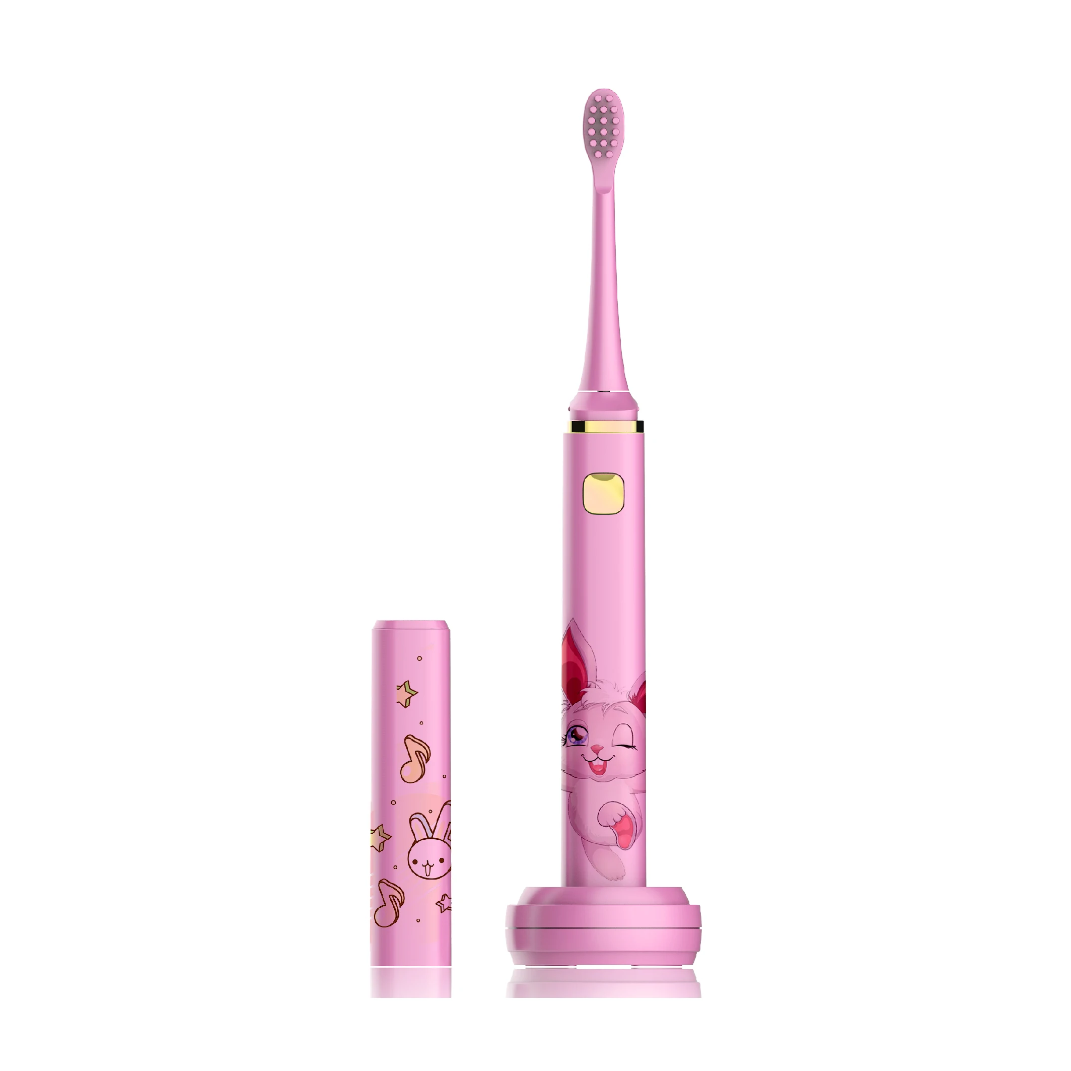 Intelligent 5 mode Kids Smart Waterproof Eletronic Rechargeable wireless bluetooth Toothbrush with soft bristle