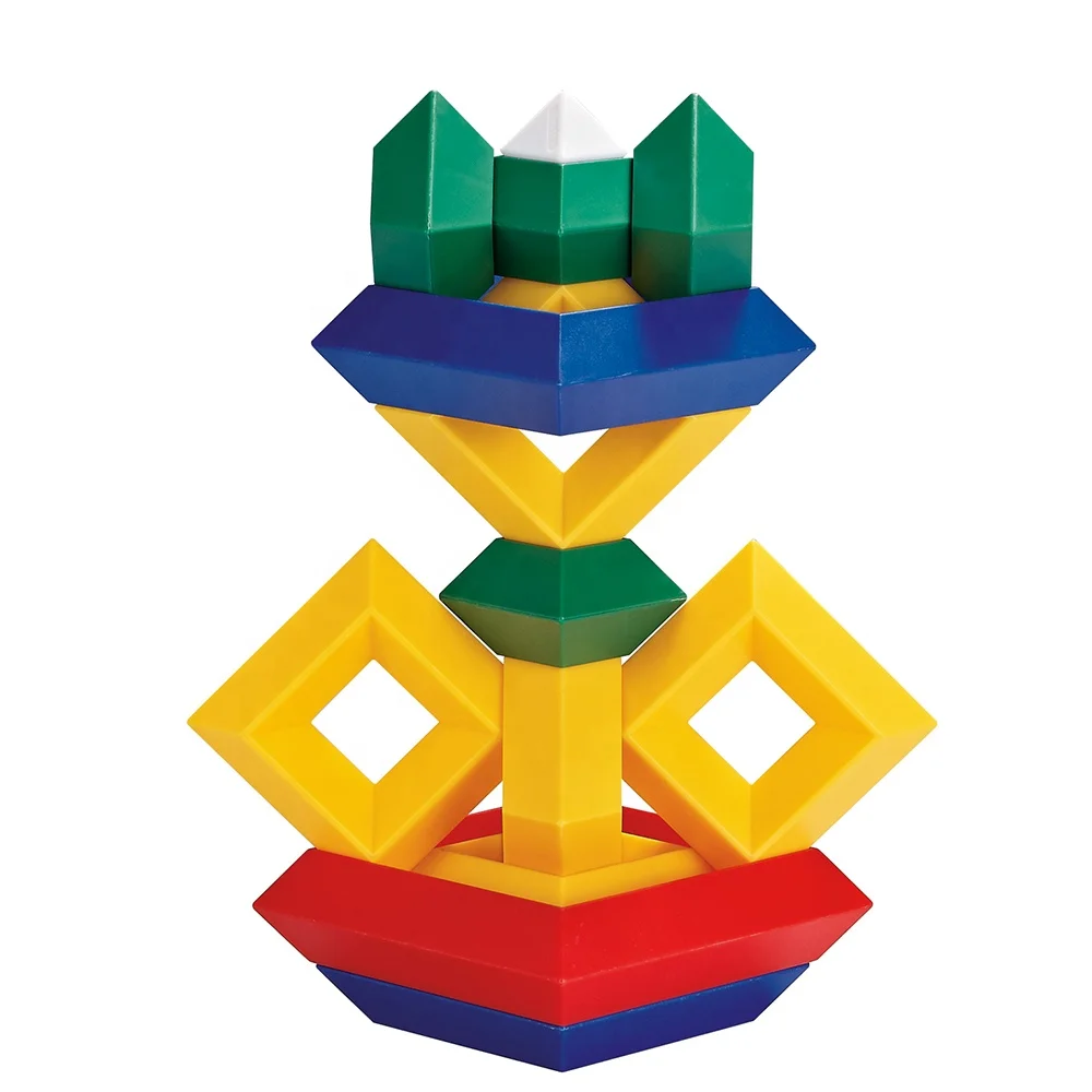 Kids Stacking Toys Agirlgle Building Blocks 3D Puzzle Stem Toys Pyramid Speed Cube