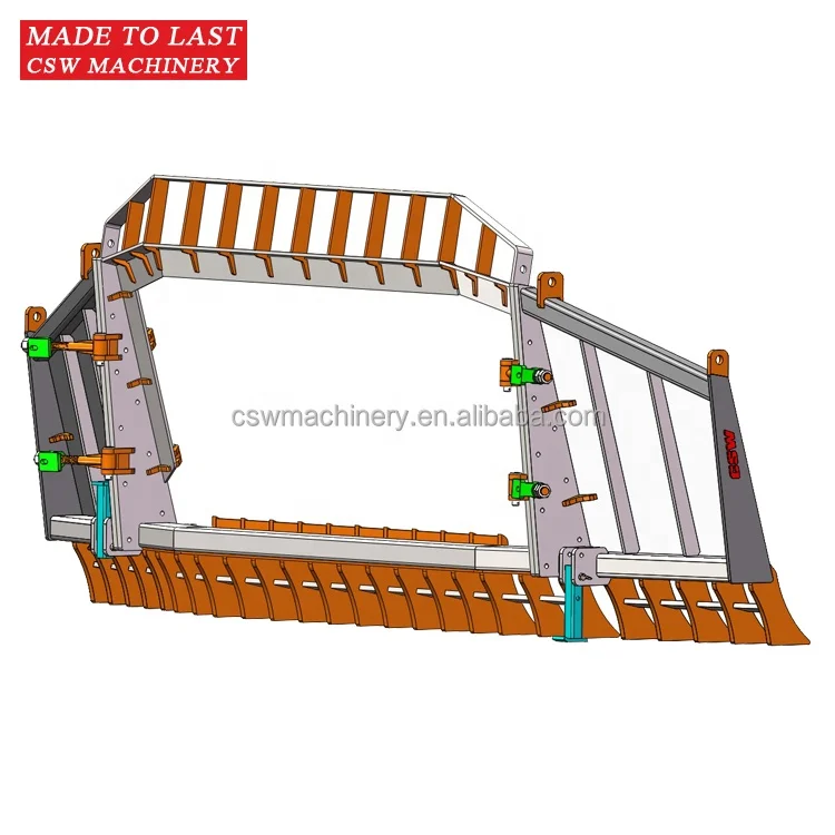 Factory OEM customized loader stick rake wheel loader rake for all tonnage machine