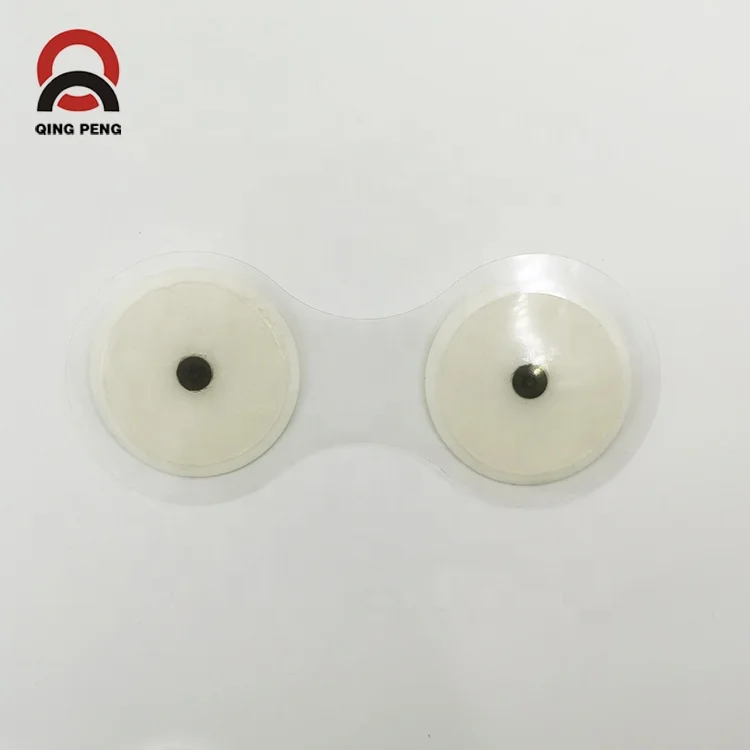 Disposable foam and nonwoven Medical ecg electrode patch