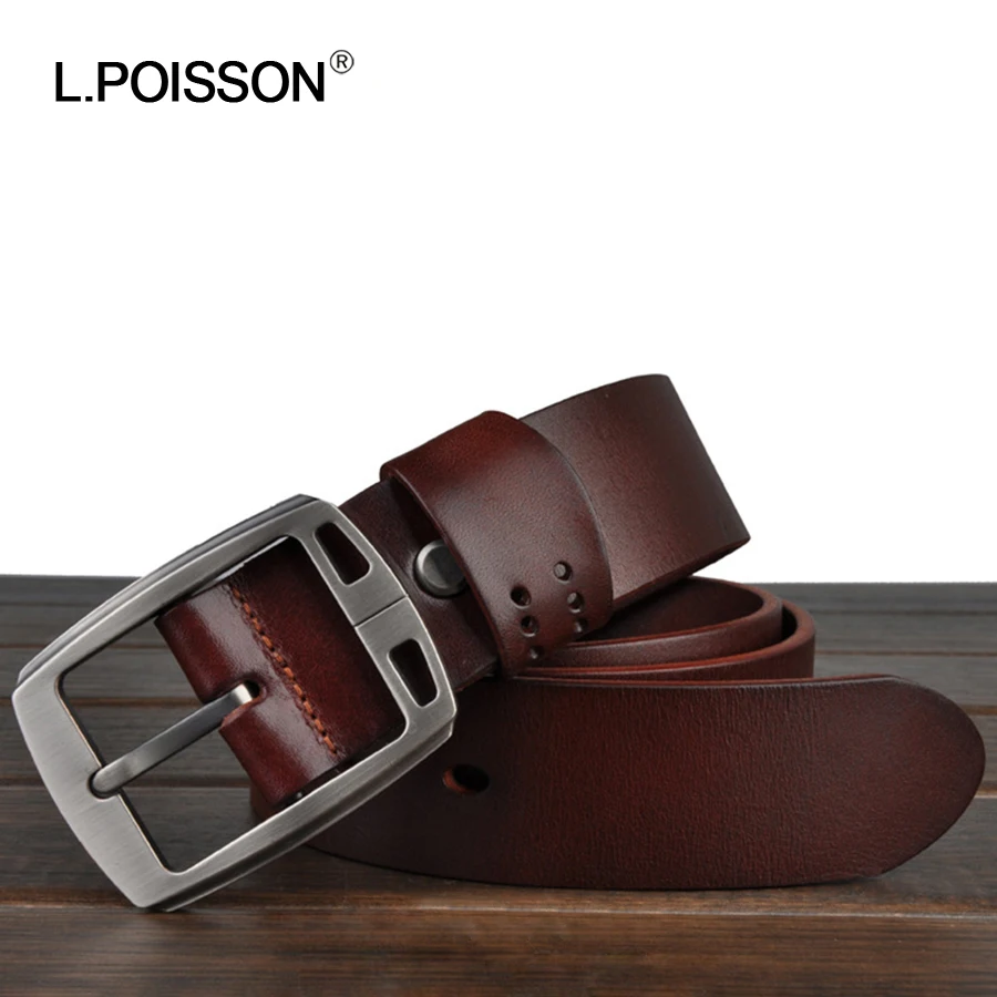 
Amazon Hot Selling Belts Leather Men Guangzhou Wholesale Full Grain Cowhide Leather Belt 