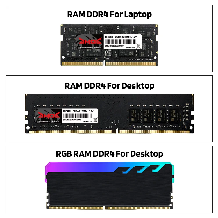 Ddr4 Ram 4gb 8gb Udimm Dram Module 2400mhz 2666mhz 3200mhz Computer Memory For Laptop Pc