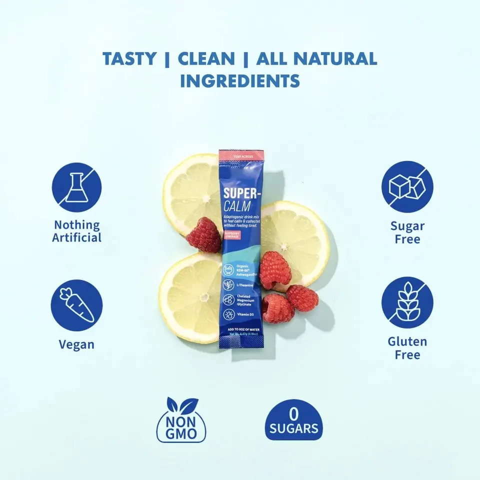 OEM ODM Natural Calm Electrolytes Drink Power with Vitamins and Calcium Pre Workout Electrolytes Drink for Boost Energy