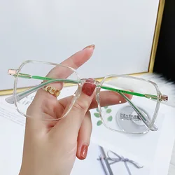 Wholesale Transparent Blue Rectangle Eye Glasses Optical Frame Spectacle Pc Cheap Optical Eyeglasses Frames