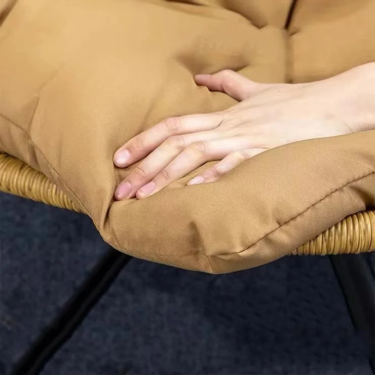 Wholesale Indoor Outdoor Garden Sun Living Room Lounge Chair Balcony Waterproof Rattan Rocking Chair with Good Quality