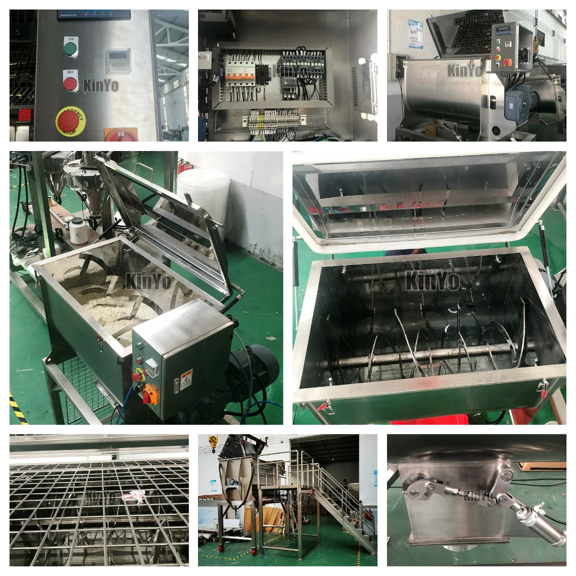 KinYo custom made 100-10000L 10CBM ribbon blending machine stainless steel Industrial Blending Machine