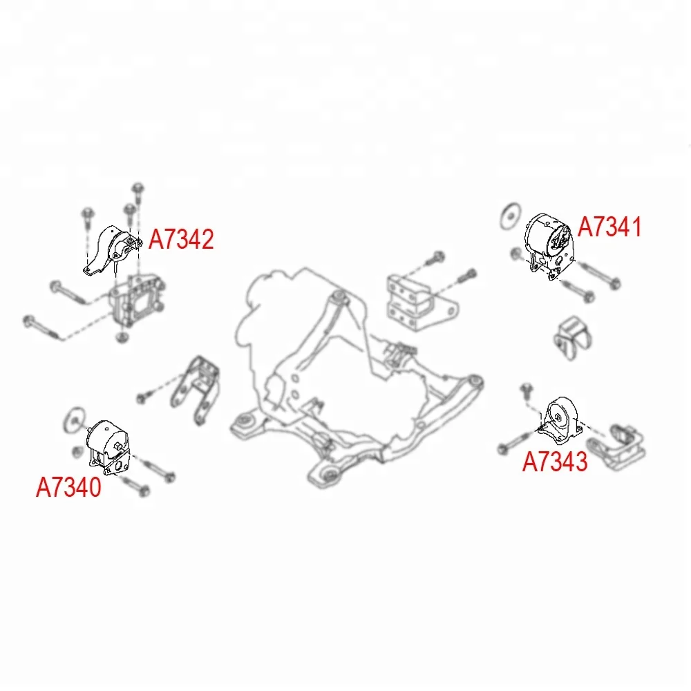 11270-8J000,11220-8J200,11210-CA000 spare auto parts engine mounts for wholesale