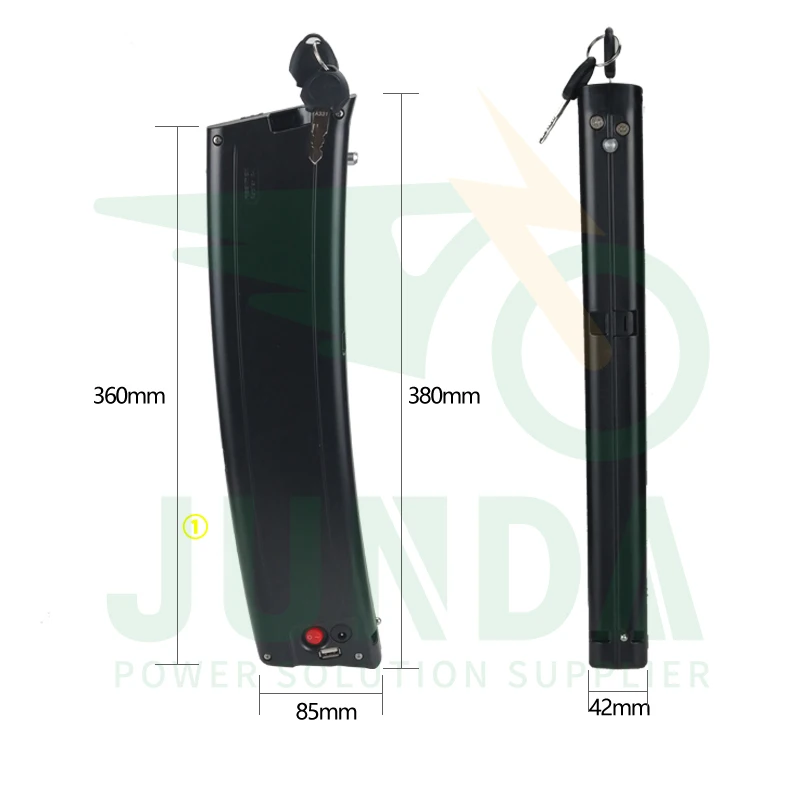 36v 7.8ah 10ah electric bike li ion battery scimitar 36v battery pack scimitar style Carrera Crosscity E-Bike Battery ELFEI