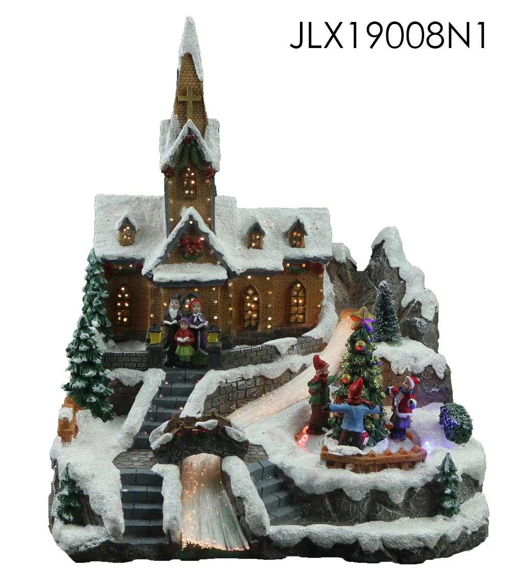 New arrival Christmas Walnut Soldier Factory with LED lights and walnut soldier Christmas tree rotation function with music
