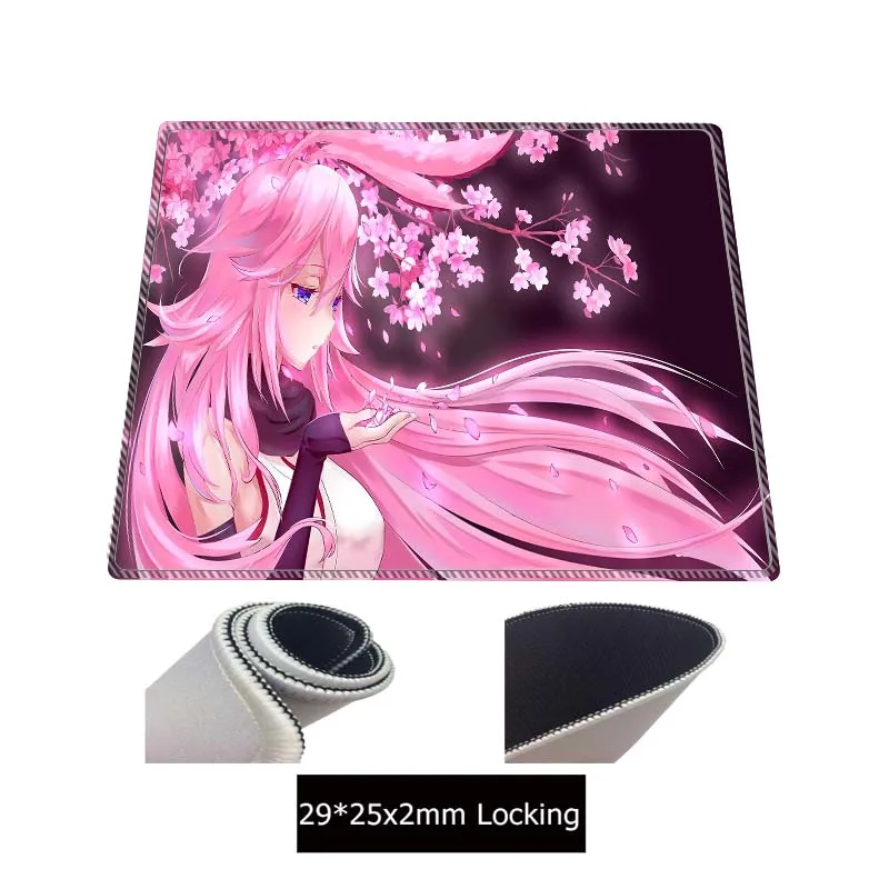 900x400/350X600mm Anime Mouse Pad Pink Rgb Flower Hair GirlLED Lighting Mousepad Gamer Computer Desk Mat Pad