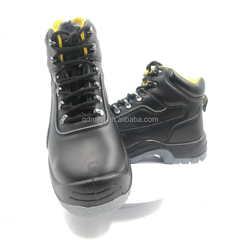 Cr Oil-Proof PU/PU Injection Outsole Work Safety Boots Essential Anti-Smashing with Reflective Strip for Night Staff HSB099