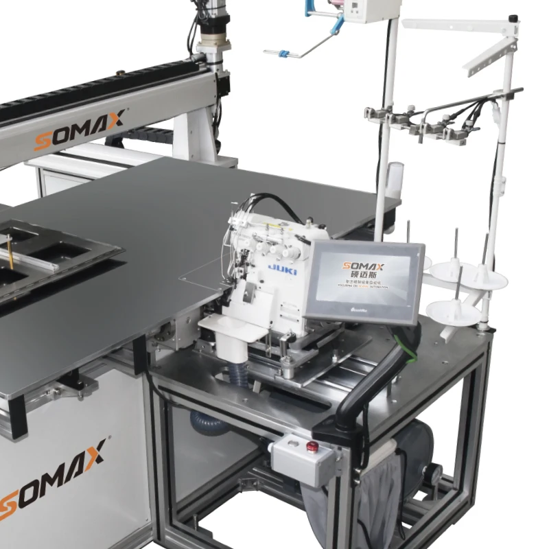 China factory SOMAX SM-21M wide application home textile home fabric home tecido overlock industrial template cnc sewing machine