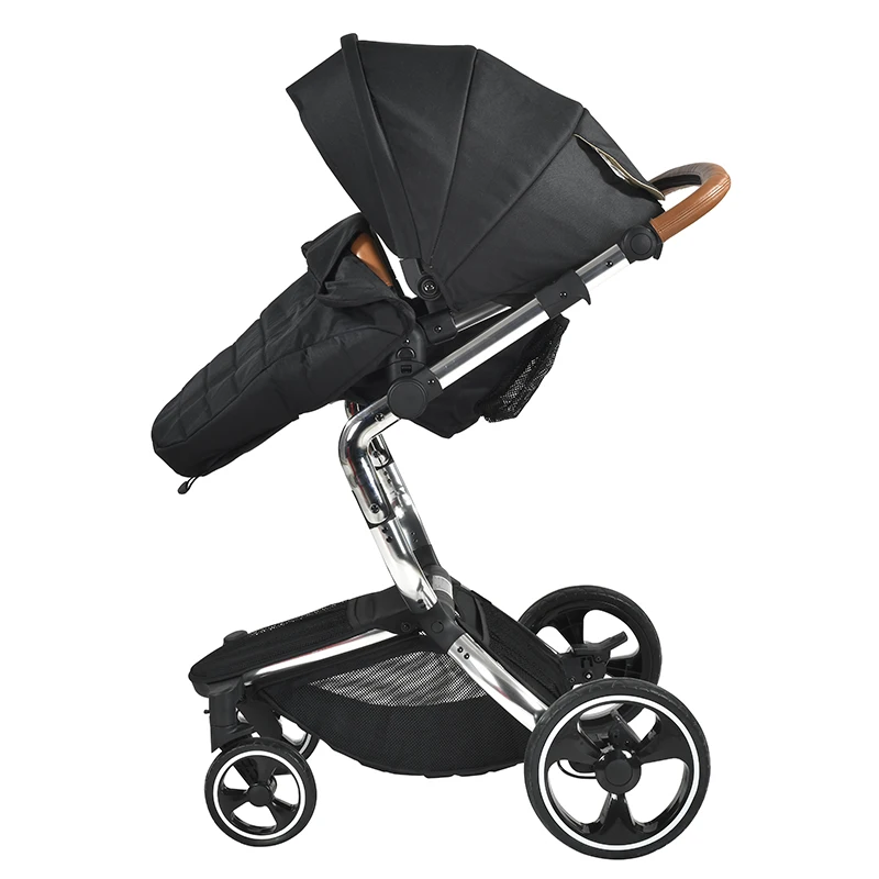 Off 50% EN1888 Wholesale Baby Stroller 3 in 1 Baby Pram Black Luxury Baby Carriage For Sale In High Quality