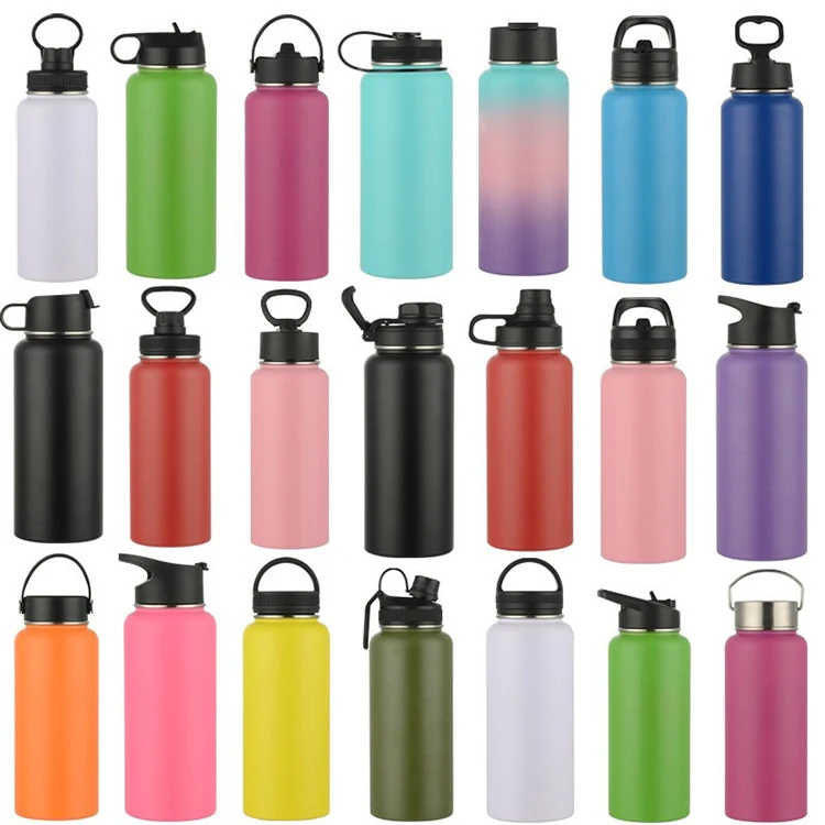 Custom Reusable Coffee Flask Vacuum Tumbler Water Bottles Insulated Flasks Stainless Steel Sports Thermal Water Bottle Thermos