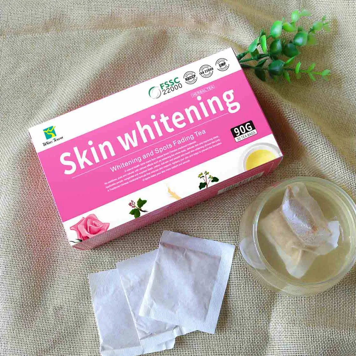 2024 Hot Sell Woman Health Beautiful All Skin Types Whitening And Spots Fading Tea