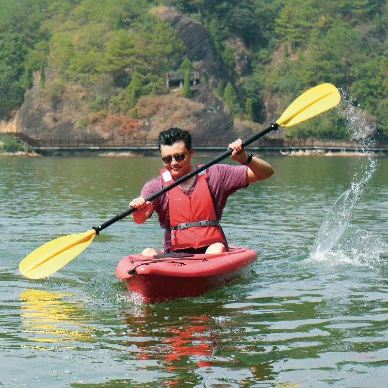 SEAFLO factory wholesale ocean blow molded 1 person sit in sea kayak canoe solo cheap plastic sport fishing kayak for sale