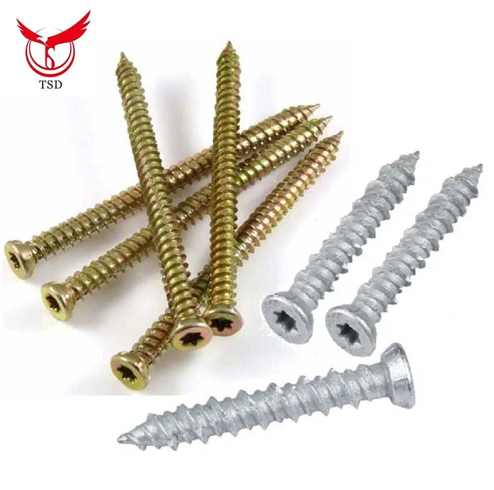 T30 Torx Drive Recess Countersunk self tapping concrete screws with low price