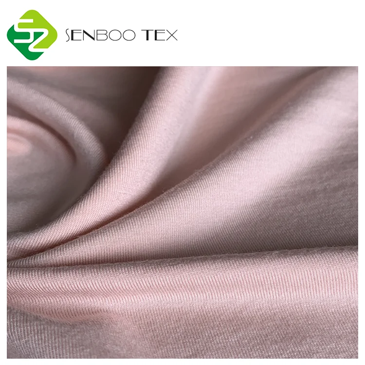 Hot sale single jersey 95% bamboo 5% spandex knit fabric manufacturers for underwear