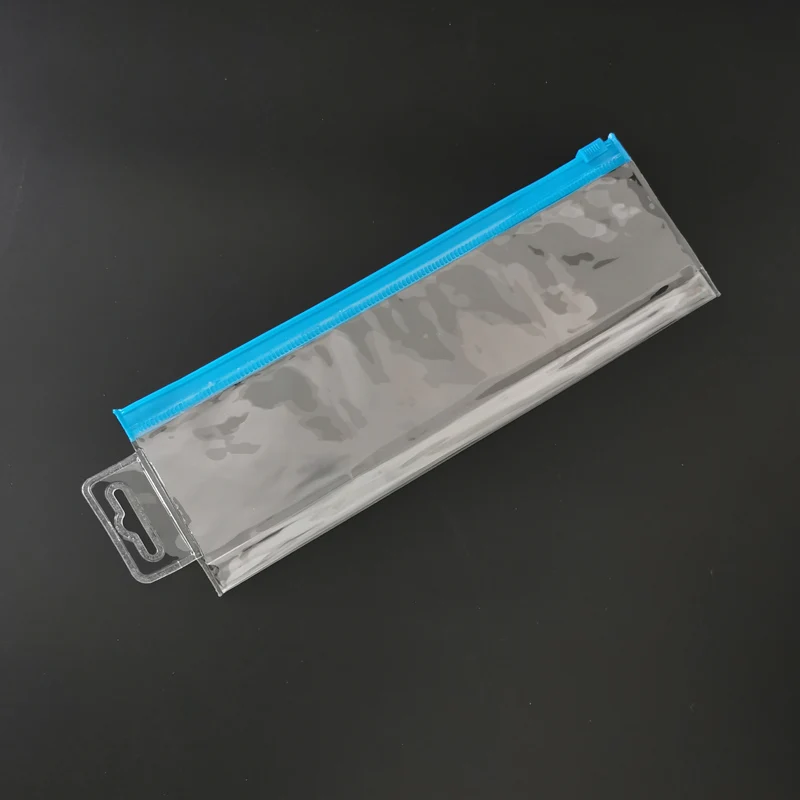 Low MOQ fast delivery clear slider zip bag pvc bag pvc package bag
