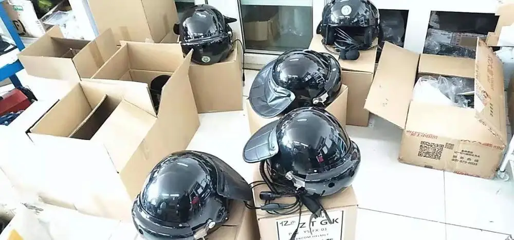 
ZY Good Quality Custom Made Customized Pilot Helmet with Intercommunication 