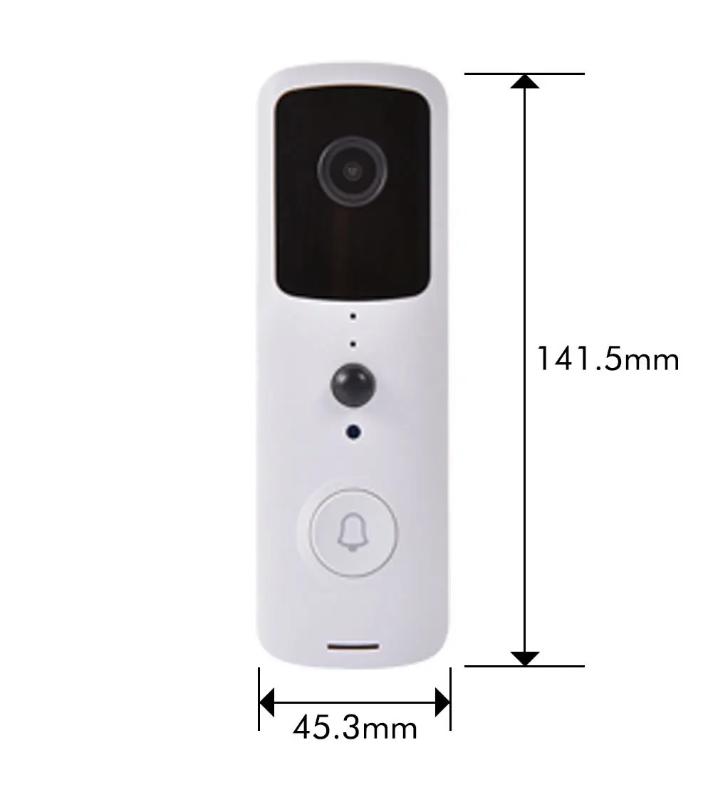 smart wifi hd security two-way talk night vision door bell chime wired ring video