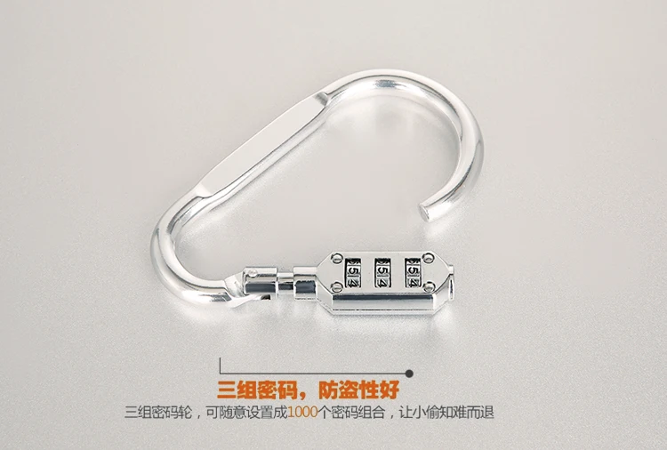 Low price hot sale  password lock High quality 3 wave wheel zinc combination lock padlock travel lock
