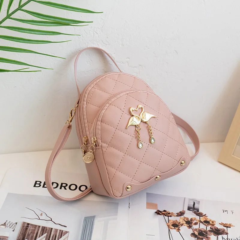 Backpack Wholesale Mini Backpacks Women Pu Leather Shoulder Bag Girls Multi-function Bagpack Female Ladies School Backpa