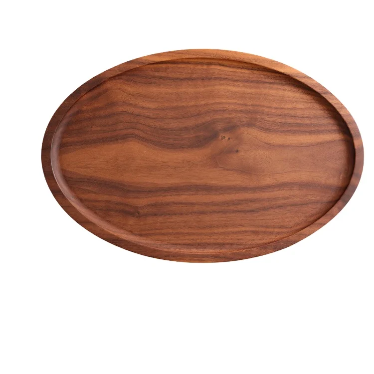 Made in china superior quality decorative wood oval tray for food