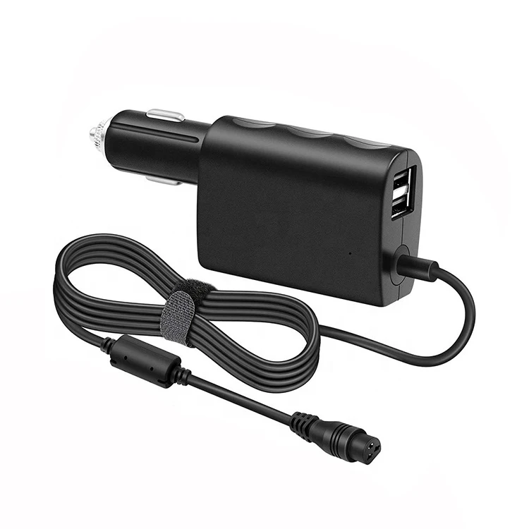 2022 New Design 100W 2USB port universal car charger 18-20V adapter for Dell/HP/Asus/Lenovo/Acer /Toshiba/Sony