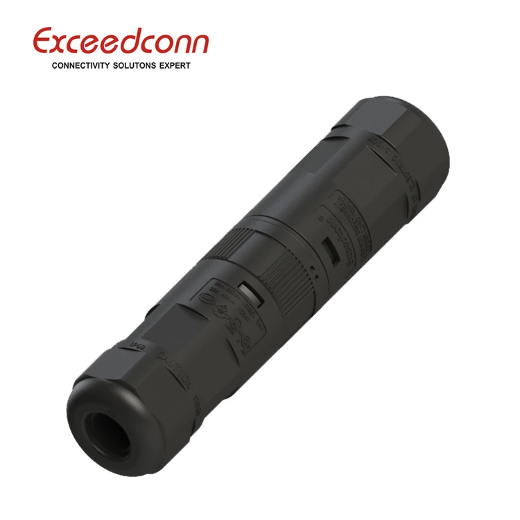 IP68 Manual installation connector 3PIN Female plug for Wire Electrical equipment