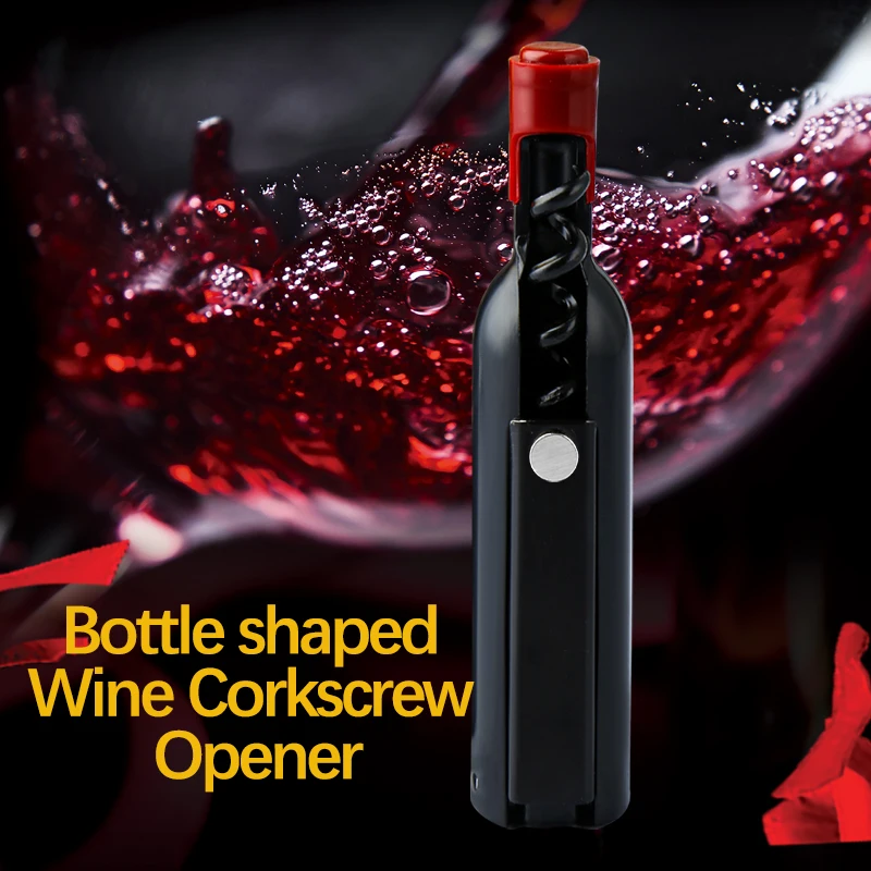 New Corkscrew Wine Premium 3-in-1 Multifunctional Bottle Opener Wine Shaped Wine Beer Openers
