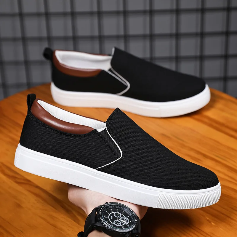 sh11335a MOQ 5 pairs mens casual shoes wholesale chaussure homme 2023 canvas trendy shoes