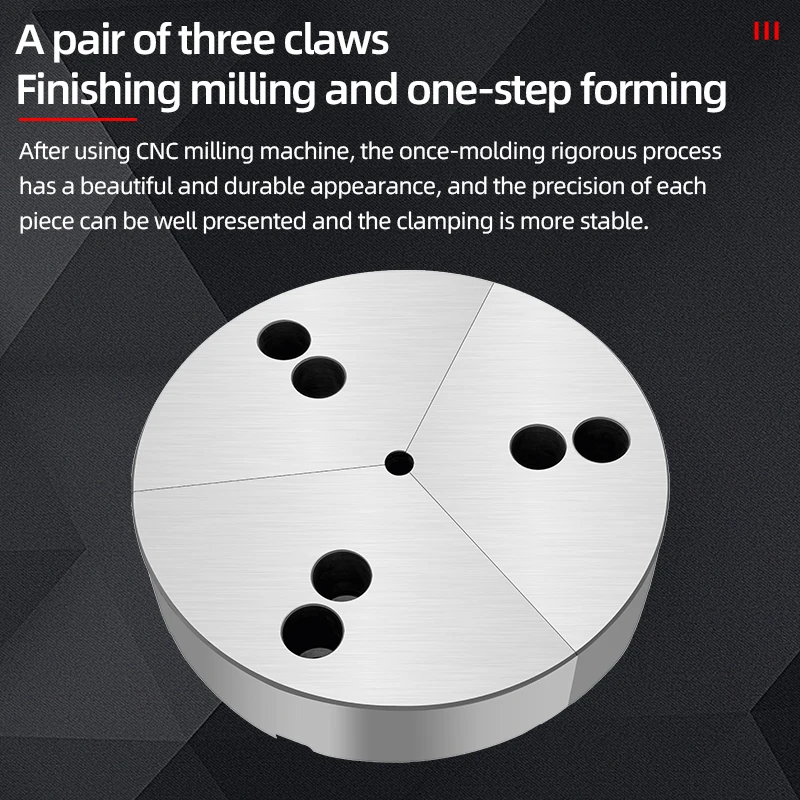 Гидравлический трехчелюстной патрон секционный мягкий коготь необработанный цилиндрический 5 /6/8/10/дюйм