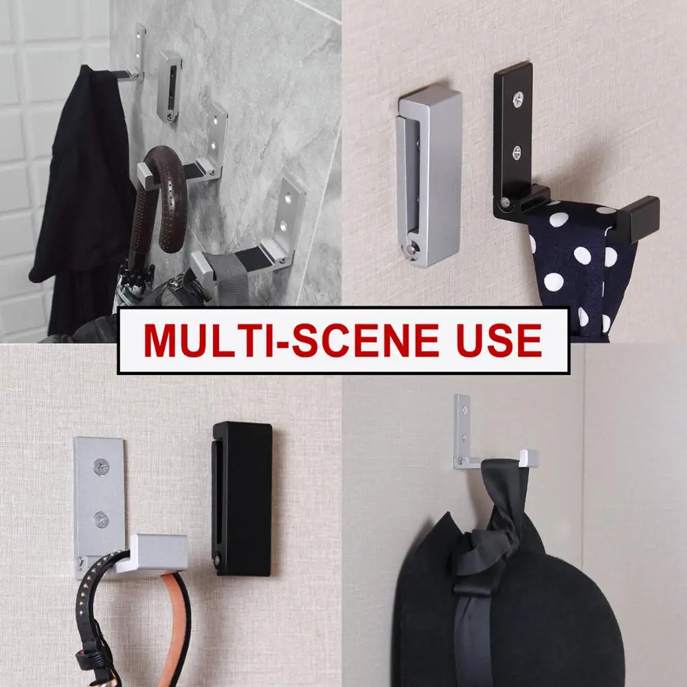 Cheap Wholesale Aluminum Towel Wall Bathroom Metal Foldable Coat Hook