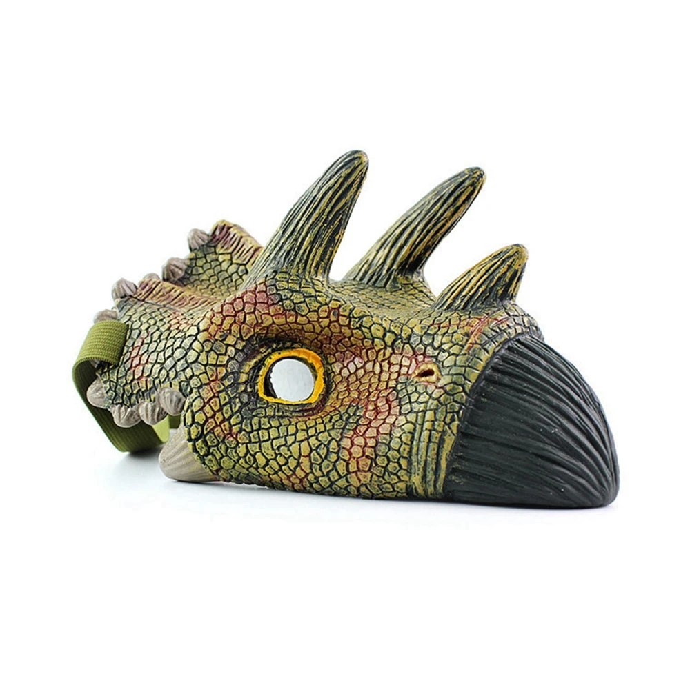 Halloween Dinosaur Mask Latex Kids Adults Mask Animal Dinosaur Halloween Realistic Jurassic World Cosplay Mask