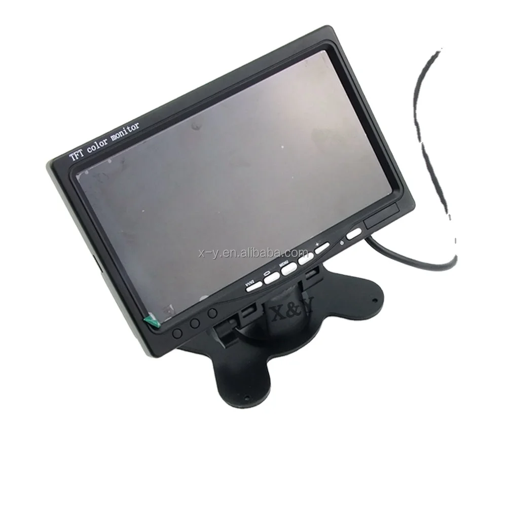 7 inch HD vehicle backup camera monitor rear view reverse color TFT LCD display screen car SUV Van truck monitor display