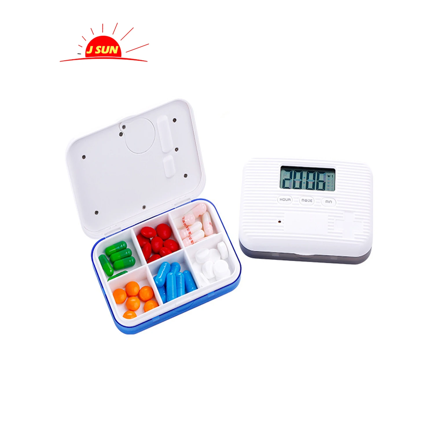 Portable Pill Box with Electric Alarm timer  Medicine Pill box 7 days