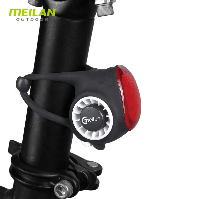 Meilan S3 Multi-function bike electronic horn 150db super volume mini size wireless control bicycle bell with COB safety light