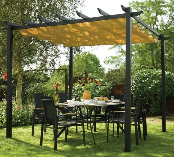 100% Waterproof Pergola Leisure Garden Motorized Louvered Roof Aluminium Gazebo Outdoor Aluminum Pergola Parts