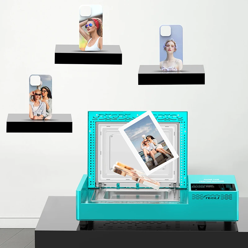 TuoLi Manufacturer New Innovative Small Business Fast Machine 3D Sublimation Custom Mobile Cell Phone Case Cover Printer