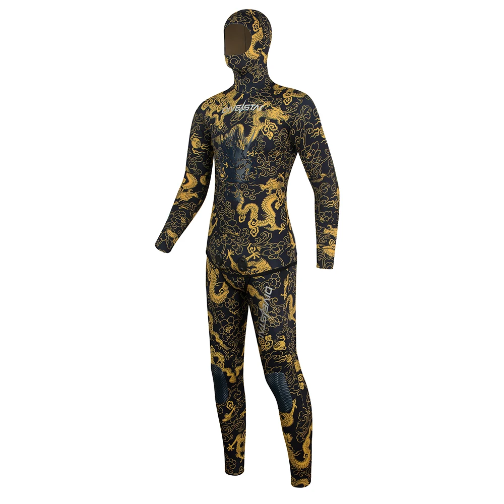 DIVESTAR Wetsuit Spearfishing Yamamoto Neoprene Diving Camo Fishing Wetsuits Titanium Coating Lining GBS Swimming Suit 3MM 5MM