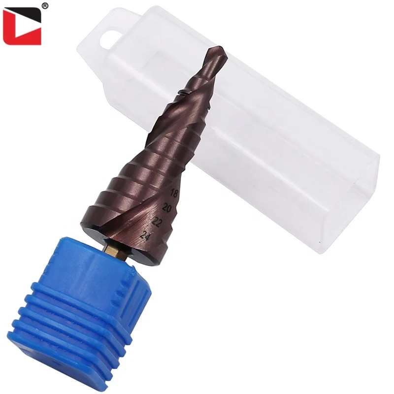 HSS M35 cobalt coated sheet metal step drill bit set
