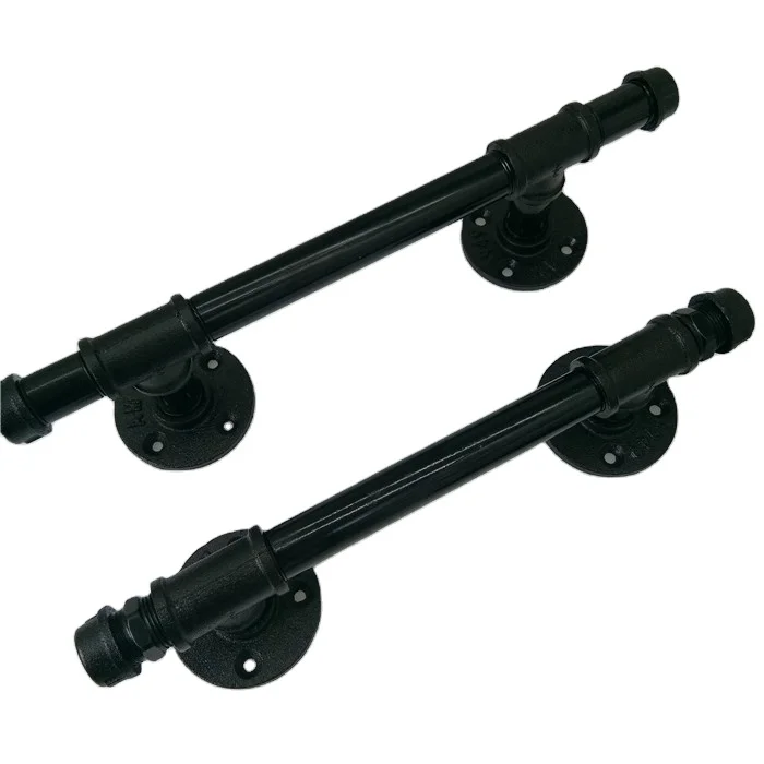 Black Metal Pipe for Vintage DIY Industrial Shelving