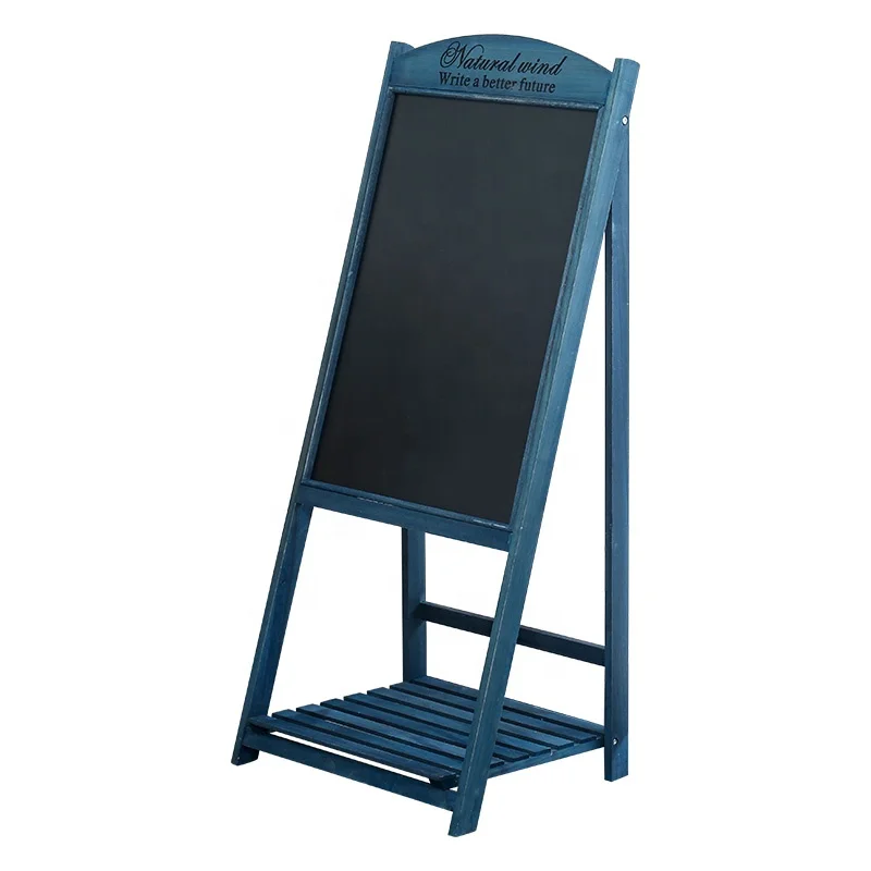 wholesale custom High quality Rustic vintage Amazon HOT Standing Chalkboard A Frame Sign blackboard